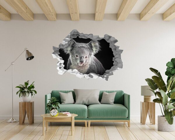 Koala Wall Decal - Self Adhesive Wall Decal, Animal Wall Decal, Bedroom Wall Sticker, Removable Vinyl, Wall Decoration