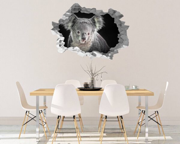 Koala Wall Decal - Self Adhesive Wall Decal, Animal Wall Decal, Bedroom Wall Sticker, Removable Vinyl, Wall Decoration