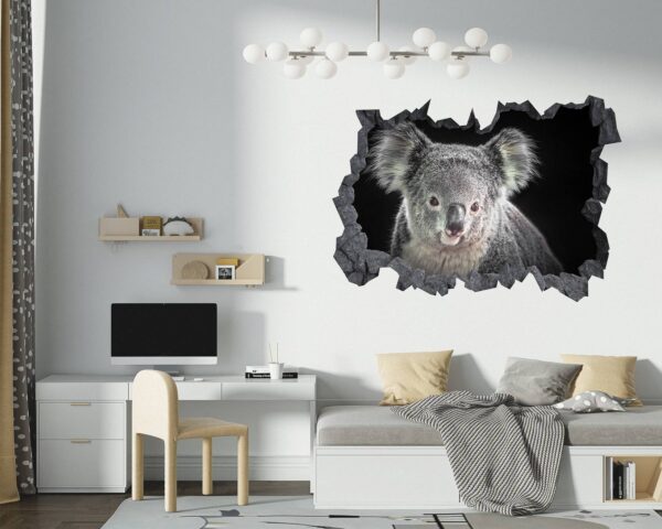 Koala Wall Decal - Self Adhesive Wall Decal, Animal Wall Decal, Bedroom Wall Sticker, Removable Vinyl, Wall Decoration