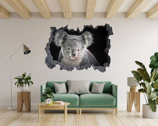 Koala Wall Decal - Self Adhesive Wall Decal, Animal Wall Decal, Bedroom Wall Sticker, Removable Vinyl, Wall Decoration