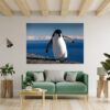 Penguins Wall Art - Self Adhesive Wall Decal, Animal Wall Decal, Bedroom Wall Sticker, Removable Vinyl, Wall Decoration