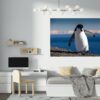 Penguins Wall Art - Self Adhesive Wall Decal, Animal Wall Decal, Bedroom Wall Sticker, Removable Vinyl, Wall Decoration