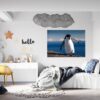 Penguins Wall Art - Self Adhesive Wall Decal, Animal Wall Decal, Bedroom Wall Sticker, Removable Vinyl, Wall Decoration