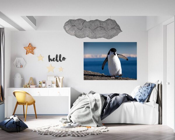 Penguins Wall Art - Self Adhesive Wall Decal, Animal Wall Decal, Bedroom Wall Sticker, Removable Vinyl, Wall Decoration