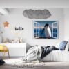 Penguins Wall Art - Self Adhesive Wall Decal, Animal Wall Decal, Bedroom Wall Sticker, Removable Vinyl, Wall Decoration