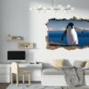 Penguins Wall Art - Self Adhesive Wall Decal, Animal Wall Decal, Bedroom Wall Sticker, Removable Vinyl, Wall Decoration