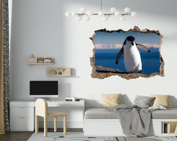 Penguins Wall Art - Self Adhesive Wall Decal, Animal Wall Decal, Bedroom Wall Sticker, Removable Vinyl, Wall Decoration