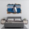 Penguins Wall Art - Self Adhesive Wall Decal, Animal Wall Decal, Bedroom Wall Sticker, Removable Vinyl, Wall Decoration