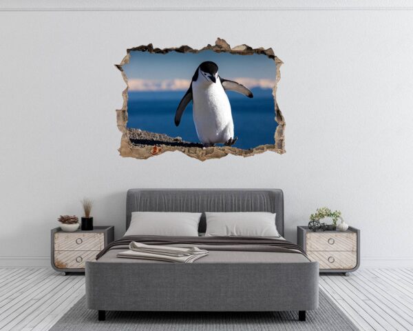 Penguins Wall Art - Self Adhesive Wall Decal, Animal Wall Decal, Bedroom Wall Sticker, Removable Vinyl, Wall Decoration