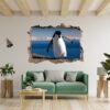 Penguins Wall Art - Self Adhesive Wall Decal, Animal Wall Decal, Bedroom Wall Sticker, Removable Vinyl, Wall Decoration