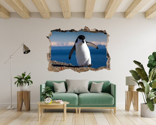 Penguins Wall Art - Self Adhesive Wall Decal, Animal Wall Decal, Bedroom Wall Sticker, Removable Vinyl, Wall Decoration