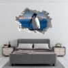 Penguins Wall Art - Self Adhesive Wall Decal, Animal Wall Decal, Bedroom Wall Sticker, Removable Vinyl, Wall Decoration