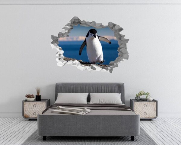 Penguins Wall Art - Self Adhesive Wall Decal, Animal Wall Decal, Bedroom Wall Sticker, Removable Vinyl, Wall Decoration