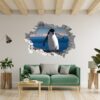 Penguins Wall Art - Self Adhesive Wall Decal, Animal Wall Decal, Bedroom Wall Sticker, Removable Vinyl, Wall Decoration