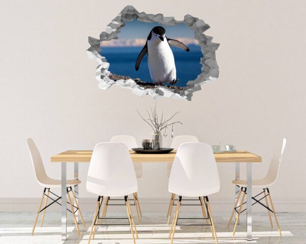 Penguins Wall Art - Self Adhesive Wall Decal, Animal Wall Decal, Bedroom Wall Sticker, Removable Vinyl, Wall Decoration