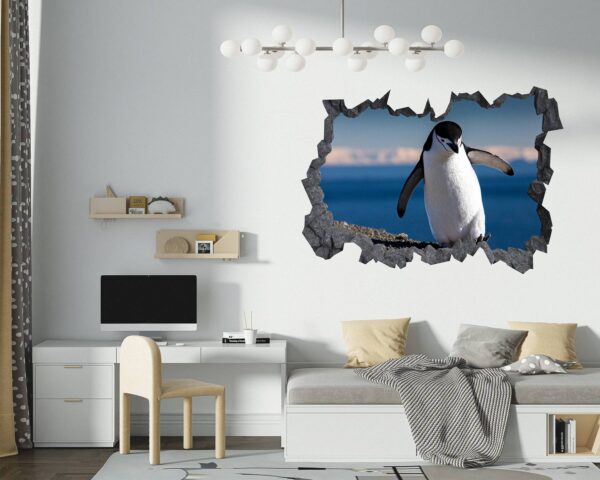 Penguins Wall Art - Self Adhesive Wall Decal, Animal Wall Decal, Bedroom Wall Sticker, Removable Vinyl, Wall Decoration