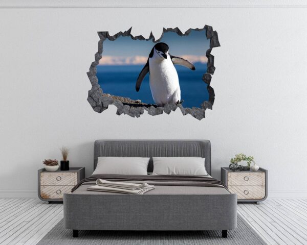 Penguins Wall Art - Self Adhesive Wall Decal, Animal Wall Decal, Bedroom Wall Sticker, Removable Vinyl, Wall Decoration