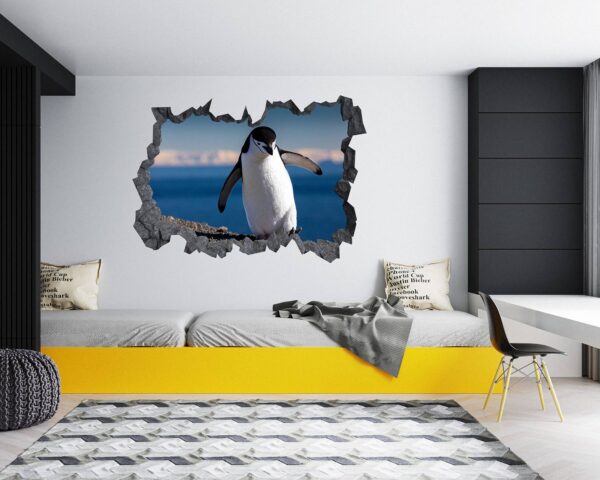 Penguins Wall Art - Self Adhesive Wall Decal, Animal Wall Decal, Bedroom Wall Sticker, Removable Vinyl, Wall Decoration