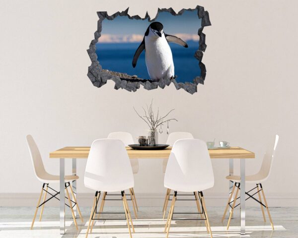 Penguins Wall Art - Self Adhesive Wall Decal, Animal Wall Decal, Bedroom Wall Sticker, Removable Vinyl, Wall Decoration