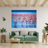 Flamingos Wall Sticker - Self Adhesive Wall Decal, Animal Wall Decal, Bedroom Wall Sticker, Removable Vinyl, Wall Decoration