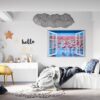 Flamingos Wall Sticker - Self Adhesive Wall Decal, Animal Wall Decal, Bedroom Wall Sticker, Removable Vinyl, Wall Decoration