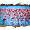 Flamingos Wall Sticker - Self Adhesive Wall Decal, Animal Wall Decal, Bedroom Wall Sticker, Removable Vinyl, Wall Decoration