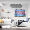 Flamingos Wall Sticker - Self Adhesive Wall Decal, Animal Wall Decal, Bedroom Wall Sticker, Removable Vinyl, Wall Decoration