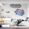 Flamingos Wall Sticker - Self Adhesive Wall Decal, Animal Wall Decal, Bedroom Wall Sticker, Removable Vinyl, Wall Decoration