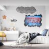 Flamingos Wall Sticker - Self Adhesive Wall Decal, Animal Wall Decal, Bedroom Wall Sticker, Removable Vinyl, Wall Decoration