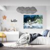 Penguin Wall Decal - Self Adhesive Wall Decal, Animal Wall Decal, Bedroom Wall Sticker, Removable Vinyl, Wall Decoration