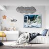 Penguin Wall Decal - Self Adhesive Wall Decal, Animal Wall Decal, Bedroom Wall Sticker, Removable Vinyl, Wall Decoration