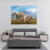 Safari Animals Wall Decal - Self Adhesive Wall Decal, Animal Wall Decal, Bedroom Wall Sticker, Removable Vinyl, Wall Decoration