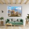 Safari Animals Wall Decal - Self Adhesive Wall Decal, Animal Wall Decal, Bedroom Wall Sticker, Removable Vinyl, Wall Decoration