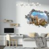 Safari Animals Wall Decal - Self Adhesive Wall Decal, Animal Wall Decal, Bedroom Wall Sticker, Removable Vinyl, Wall Decoration