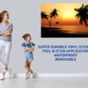 Wall Sticker Decal - Self Adhesive Wall Sticker, Vinyl Wall Sticker ,Beach Wall Art, Wall Decor for Bedroom, Easy To apply, Wall Decor, Living Room Wall Sticker