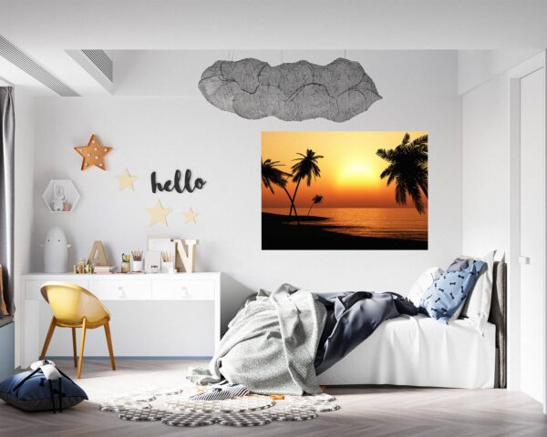 Wall Sticker Decal - Self Adhesive Wall Sticker, Vinyl Wall Sticker ,Beach Wall Art, Wall Decor for Bedroom, Easy To apply, Wall Decor, Living Room Wall Sticker