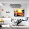 Wall Sticker Decal - Self Adhesive Wall Sticker, Vinyl Wall Sticker ,Beach Wall Art, Wall Decor for Bedroom, Easy To apply, Wall Decor, Living Room Wall Sticker