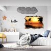 Wall Sticker Decal - Self Adhesive Wall Sticker, Vinyl Wall Sticker ,Beach Wall Art, Wall Decor for Bedroom, Easy To apply, Wall Decor, Living Room Wall Sticker