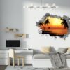 Wall Sticker Decal - Self Adhesive Wall Sticker, Vinyl Wall Sticker ,Beach Wall Art, Wall Decor for Bedroom, Easy To apply, Wall Decor, Living Room Wall Sticker