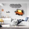 Wall Sticker Decal - Self Adhesive Wall Sticker, Vinyl Wall Sticker ,Beach Wall Art, Wall Decor for Bedroom, Easy To apply, Wall Decor, Living Room Wall Sticker