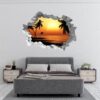 Wall Sticker Decal - Self Adhesive Wall Sticker, Vinyl Wall Sticker ,Beach Wall Art, Wall Decor for Bedroom, Easy To apply, Wall Decor, Living Room Wall Sticker