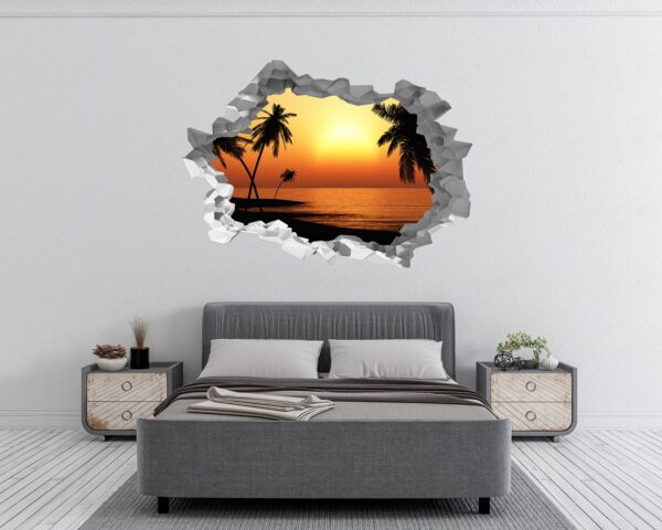 Wall Sticker Decal - Self Adhesive Wall Sticker, Vinyl Wall Sticker ,Beach Wall Art, Wall Decor for Bedroom, Easy To apply, Wall Decor, Living Room Wall Sticker