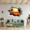 Wall Sticker Decal - Self Adhesive Wall Sticker, Vinyl Wall Sticker ,Beach Wall Art, Wall Decor for Bedroom, Easy To apply, Wall Decor, Living Room Wall Sticker