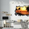 Wall Sticker Decal - Self Adhesive Wall Sticker, Vinyl Wall Sticker ,Beach Wall Art, Wall Decor for Bedroom, Easy To apply, Wall Decor, Living Room Wall Sticker