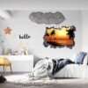 Wall Sticker Decal - Self Adhesive Wall Sticker, Vinyl Wall Sticker ,Beach Wall Art, Wall Decor for Bedroom, Easy To apply, Wall Decor, Living Room Wall Sticker