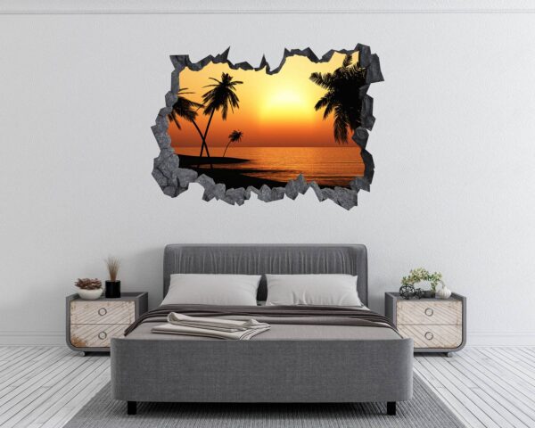 Wall Sticker Decal - Self Adhesive Wall Sticker, Vinyl Wall Sticker ,Beach Wall Art, Wall Decor for Bedroom, Easy To apply, Wall Decor, Living Room Wall Sticker