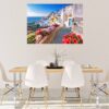 Santorini Wall Sticker - Self Adhesive Wall Sticker, City Landscape Art, Wall Decoration, Removable Vinyl, Easy To Install