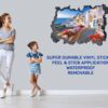 Santorini Wall Sticker - Self Adhesive Wall Sticker, City Landscape Art, Wall Decoration, Removable Vinyl, Easy To Install