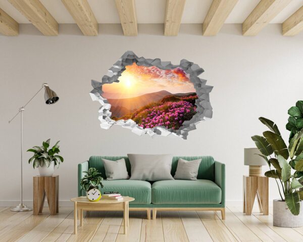 Mountain Wall Decor - Self Adhesive Wall Sticker, Vinyl Wall Decal ,Nature Wall Sticker, Wall Decor for Bedroom, Easy To apply, Wall Decor, Living Room Wall Sticker