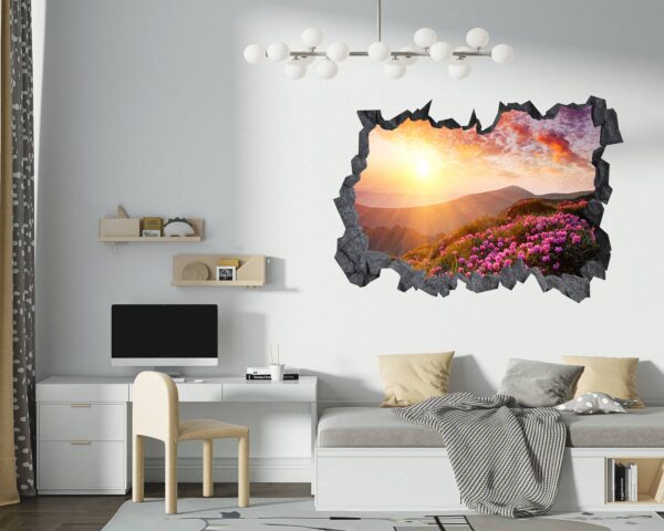 Mountain Wall Decor - Self Adhesive Wall Sticker, Vinyl Wall Decal ,Nature Wall Sticker, Wall Decor for Bedroom, Easy To apply, Wall Decor, Living Room Wall Sticker